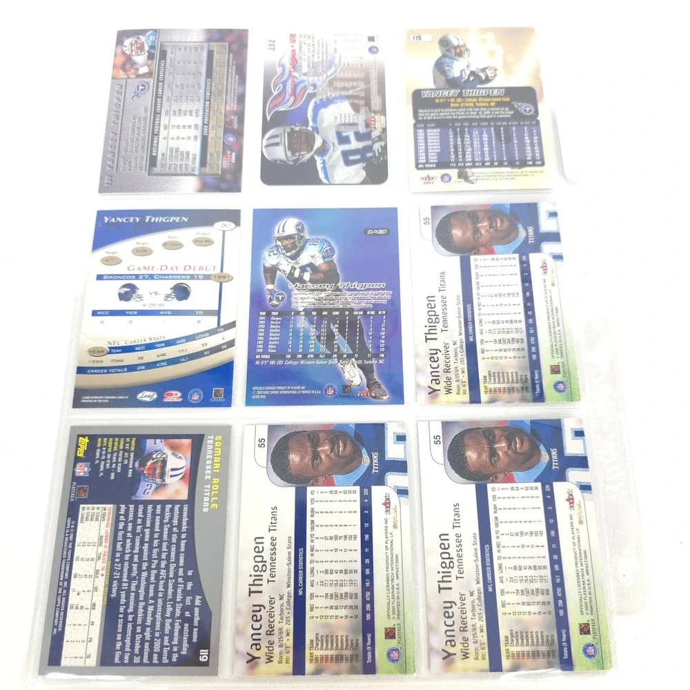 Tennessee Titans 72 Football Cards Dyson Mason Kearse Rolle Bishop 90s 00s NFL‎ - Picture 14 of 16
